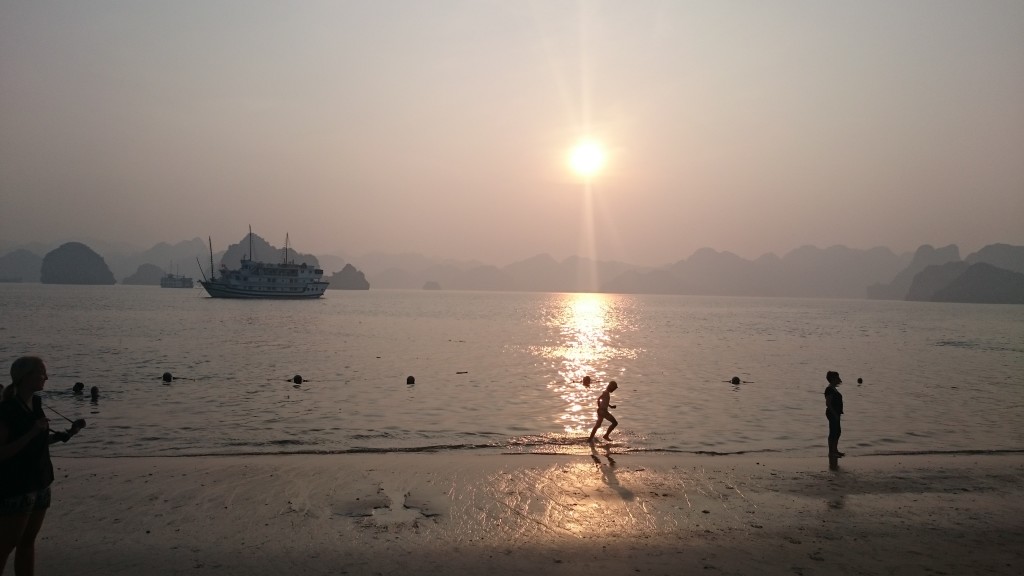 Ha Long Bay sunset, Vietnam