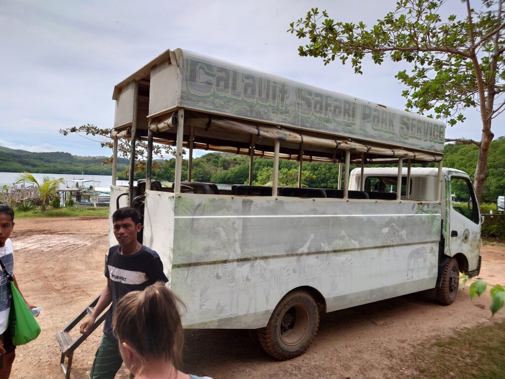 Safari mobile at Calauit Safari Park, Coron