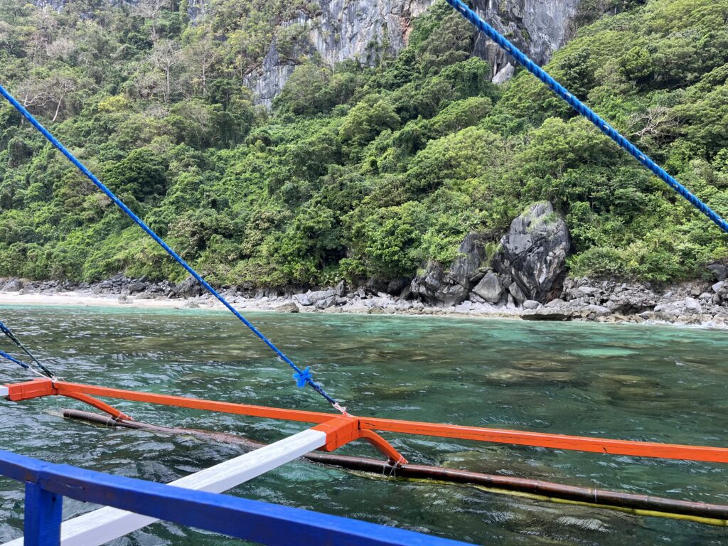 Snorkeling stop on our island hopping adventure from El Nido, Philippines