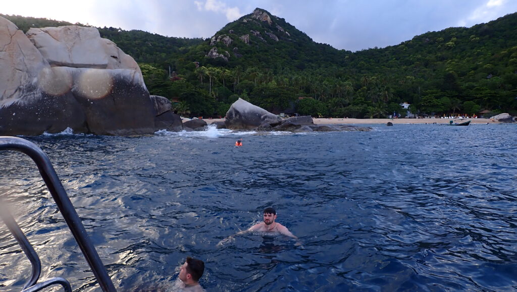 Swimming off koh Tao, Thailand