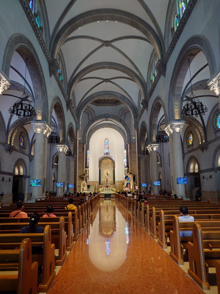 Inside the Manila Cathedral