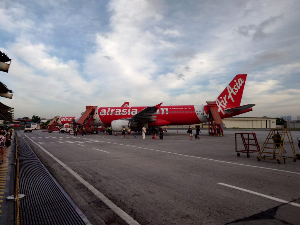 AirAsia plane at Manila Airport