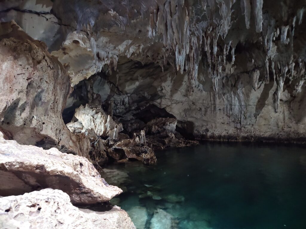 Hinagdanan Cave  on Panglao Island, Bohol, Philippines