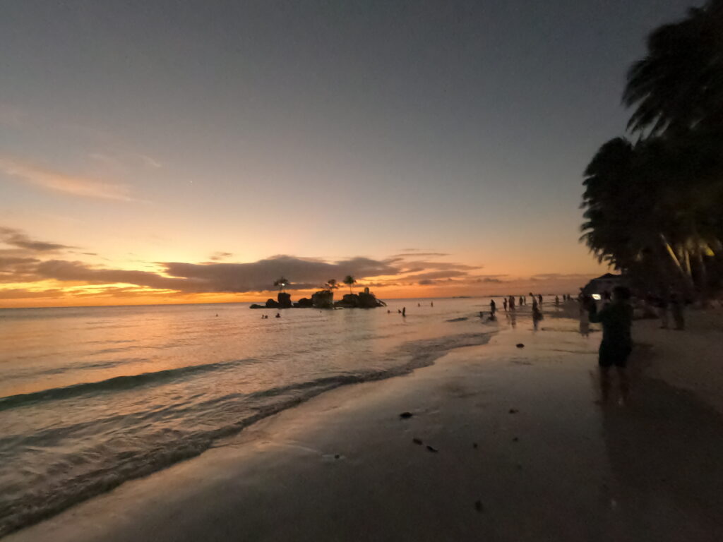 Sunset on White Beach, Boracay, Philippines